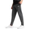 imagePUMA Mens Essentials Fleece Sweatpants Available in Big ampamp TallDark Gray Heather Open Leg Ss25