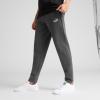 imagePUMA Mens Essentials Fleece Sweatpants Available in Big ampamp TallDark Gray Heather Open Leg Ss25