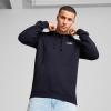 imagePUMA Mens Essentials Logo Fleece Hoodie Available in Plus SizesNew Navy Ah25