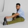 imagePUMA Mens Performance Lightweight Woven Tapered PantsOlive Green