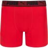 imagePUMA Mens Training Fit AntiOdor 5 Pack Boxer BriefsBlackRedCastlerockBlue