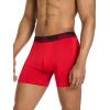 imagePUMA Mens Training Fit AntiOdor 5 Pack Boxer BriefsBlackRedCastlerockBlue