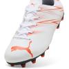 imagePUMA UnisexChild Attacanto Firm Artificial Ground SneakerPuma White Glowing Red