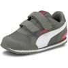 imagePUMA UnisexChild St Runner Hook and LoopCastlerockpuma Whitepoppy Red