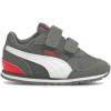 imagePUMA UnisexChild St Runner Hook and LoopCastlerockpuma Whitepoppy Red
