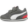 imagePUMA UnisexChild St Runner Hook and LoopCastlerockpuma Whitepoppy Red