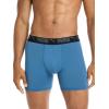 imagePUMA mens 5 Pack Performance Boxer BriefsBlackBlueGrey