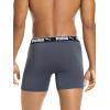 imagePUMA mens 5 Pack Performance Boxer BriefsBlackGrey