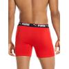 imagePUMA mens 5 Pack Performance Boxer BriefsNavyRedBlack