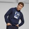 imagePUMA mens Essentials Logo Fleece Hoodie Available in Big ampamp TallClub Navyss24 Ll