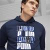 imagePUMA mens Essentials Logo Fleece Hoodie Available in Big ampamp TallClub Navyss24 Ll
