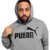 imagePUMA mens Essentials Logo Fleece Hoodie Available in Big ampamp TallMedium Gray Heather Ss25