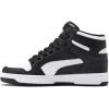 imagePuma UnisexChild Rebound Layup Mid ShoesBlackWhite