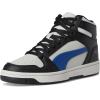 imagePuma UnisexChild Rebound Layup Mid ShoesCool Light Grayblazing Bluepuma Black