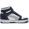imagePuma UnisexChild Rebound Layup Mid ShoesPuma Whiteflat Light Grayclub Navy