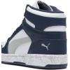 imagePuma UnisexChild Rebound Layup Mid ShoesPuma Whiteflat Light Grayclub Navy