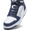 imagePuma UnisexChild Rebound Layup Mid ShoesPuma Whiteflat Light Grayclub Navy