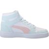 imagePuma UnisexChild Rebound Layup Mid ShoesPuma Whitefrosty Pinkdewdrop