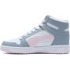 imagePuma UnisexChild Rebound Layup Mid ShoesPuma Whitegray Fogwhisp of Pink