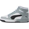 imagePuma UnisexChild Rebound Layup Mid ShoesPuma Whitepuma Blackcool Mid Gray