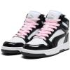 imagePuma UnisexChild Rebound Layup Mid ShoesPuma Whitepuma Blackpale Pink