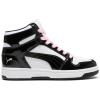 imagePuma UnisexChild Rebound Layup Mid ShoesPuma Whitepuma Blackpale Pink