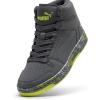 imagePuma UnisexChild Rebound Layup Mid ShoesStrong Graystrong Graylime Smash