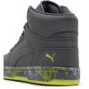 imagePuma UnisexChild Rebound Layup Mid ShoesStrong Graystrong Graylime Smash
