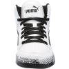 imagePuma UnisexChild Rebound Layup Mid ShoesWhiteBlack