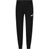 imagePUMA Boys Core Logo Jogger Side Seam Pockets Elastic Waistband Pull on PantBlackWhite