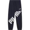 imagePUMA Boys Core Logo Jogger Side Seam Pockets Elastic Waistband Pull on PantPuma Navy