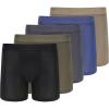 imagePUMA Mens 360 Sport Mesh 5 Pack Boxer BriefsBlackGreenCastlerockBlueMoss