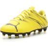 imagePUMA UnisexChild Attacanto Firm Artificial Ground SneakerYellow Blazepuma Black