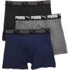 imagePUMA mens 3 Pack Performance Boxer BriefsNavy Combo