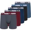 imagePUMA mens 5 Pack Performance Boxer BriefsRubyBlueBlackGrey