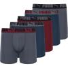imagePUMA mens 5 Pack Performance Boxer BriefsRubyNavyGrey