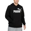 imagePUMA mens Essentials Logo Fleece Hoodie Available in Big ampamp TallCotton Black