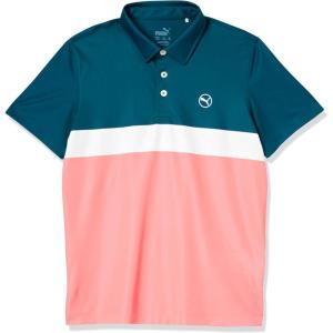 imagePUMA Boys Colorblock PoloMelon Punchocean Tr