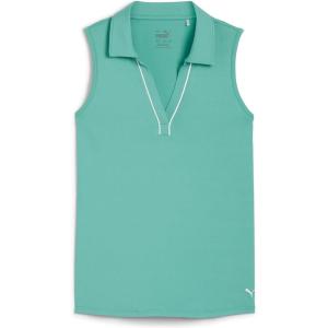 imagePUMA Girls Cloudspun Piped Sl PoloJade Frost