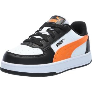 imagePUMA Kids Boys Caven 20 Lace Up Sneakers Shoes Casual  BlackPuma Whiterickie Orangepuma Black