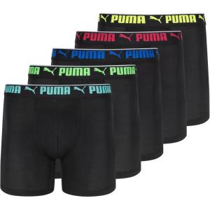 imagePUMA Mens 360 Sport Mesh 5 Pack Boxer BriefsBlackBright