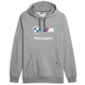 imagePUMA Mens BMW M Motorsport Essentials Fleece HoodieMedium Gray Heather