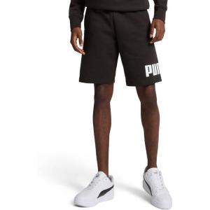 imagePUMA Mens Big Logo Fleece 10quot Shorts Available in Big ampamp TallPuma Black Ss25