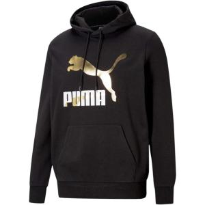 imagePUMA Mens Classics HoodieLogoBlackGold