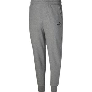 imagePUMA Mens Essentials Fleece Sweatpants Available in Big ampamp TallDark Gray Heather Closed Leg Ah21