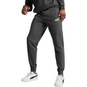 imagePUMA Mens Essentials Fleece Sweatpants Available in Big ampamp TallDark Gray Heather Closed Leg Ss25