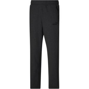 imagePUMA Mens Essentials Fleece Sweatpants Available in Big ampamp TallDark Gray Heather Open Leg Ah22