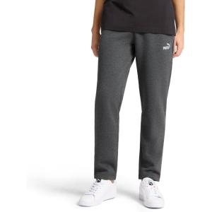 imagePUMA Mens Essentials Fleece Sweatpants Available in Big ampamp TallDark Gray Heather Open Leg Ss25