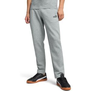 imagePUMA Mens Essentials Fleece Sweatpants Available in Big ampamp TallMedium Gray Heather Open Leg Ss25