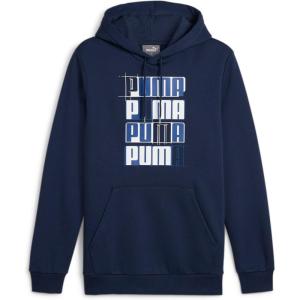 imagePUMA Mens Essentials Logo Fleece Hoodie Available in Big ampamp TallClub Navyss24 Ll